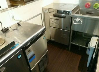 業務用製氷機と食洗器の片付け・買取